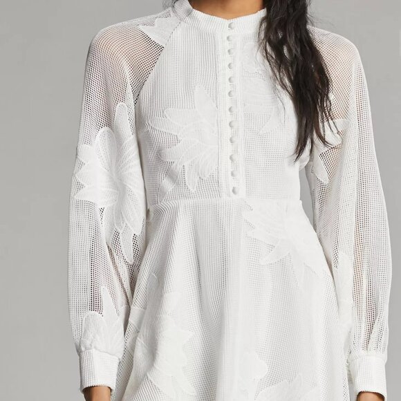 NWT S Mare Mare Sabine Embroidered Mini Dress - Picture 5 of 5